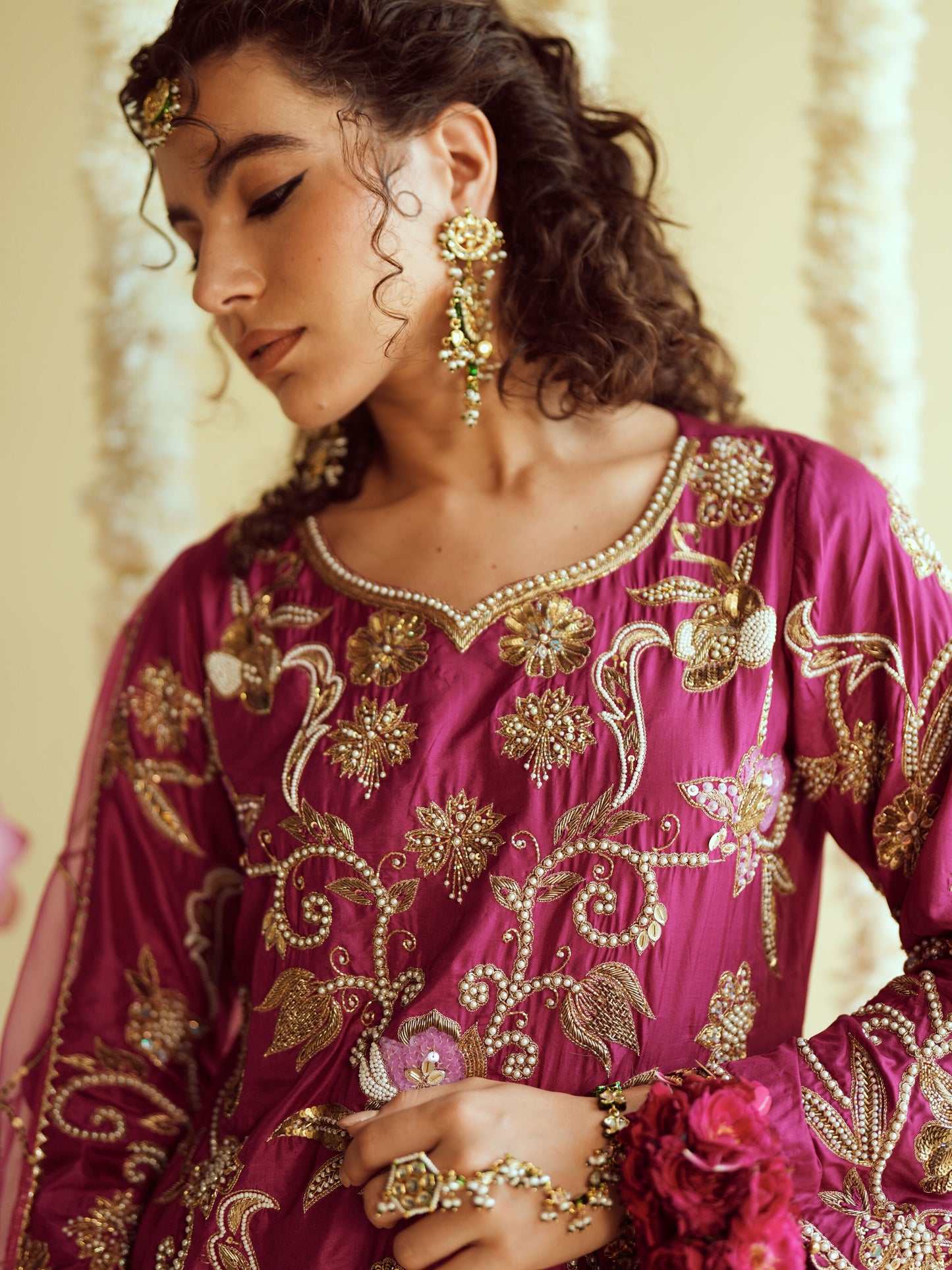 Rangrez Silk Sharara Set