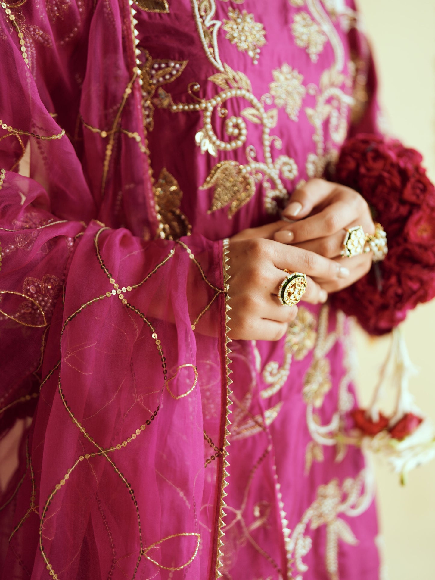 Rangrez Silk Sharara Set