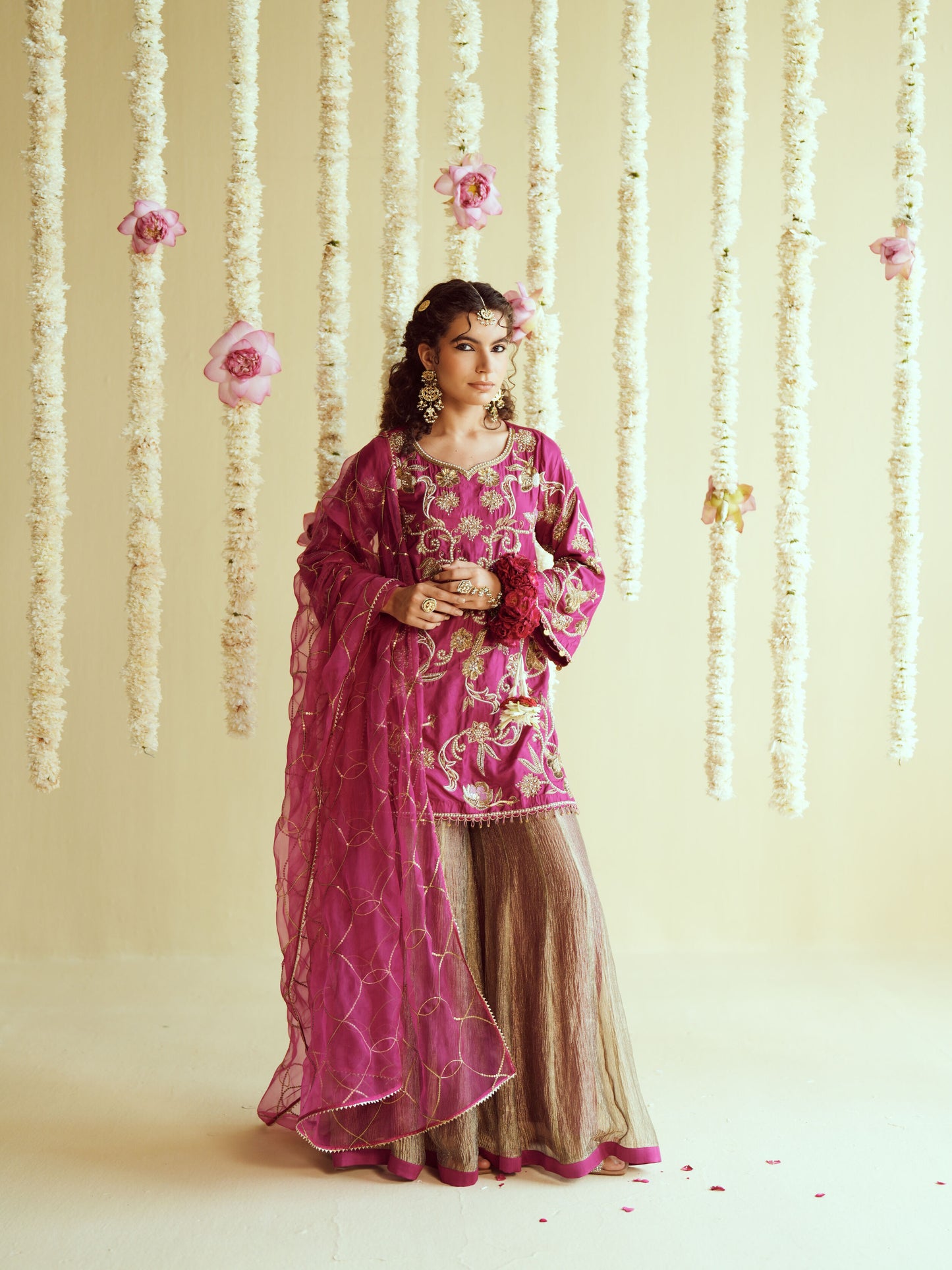 Rangrez Silk Sharara Set