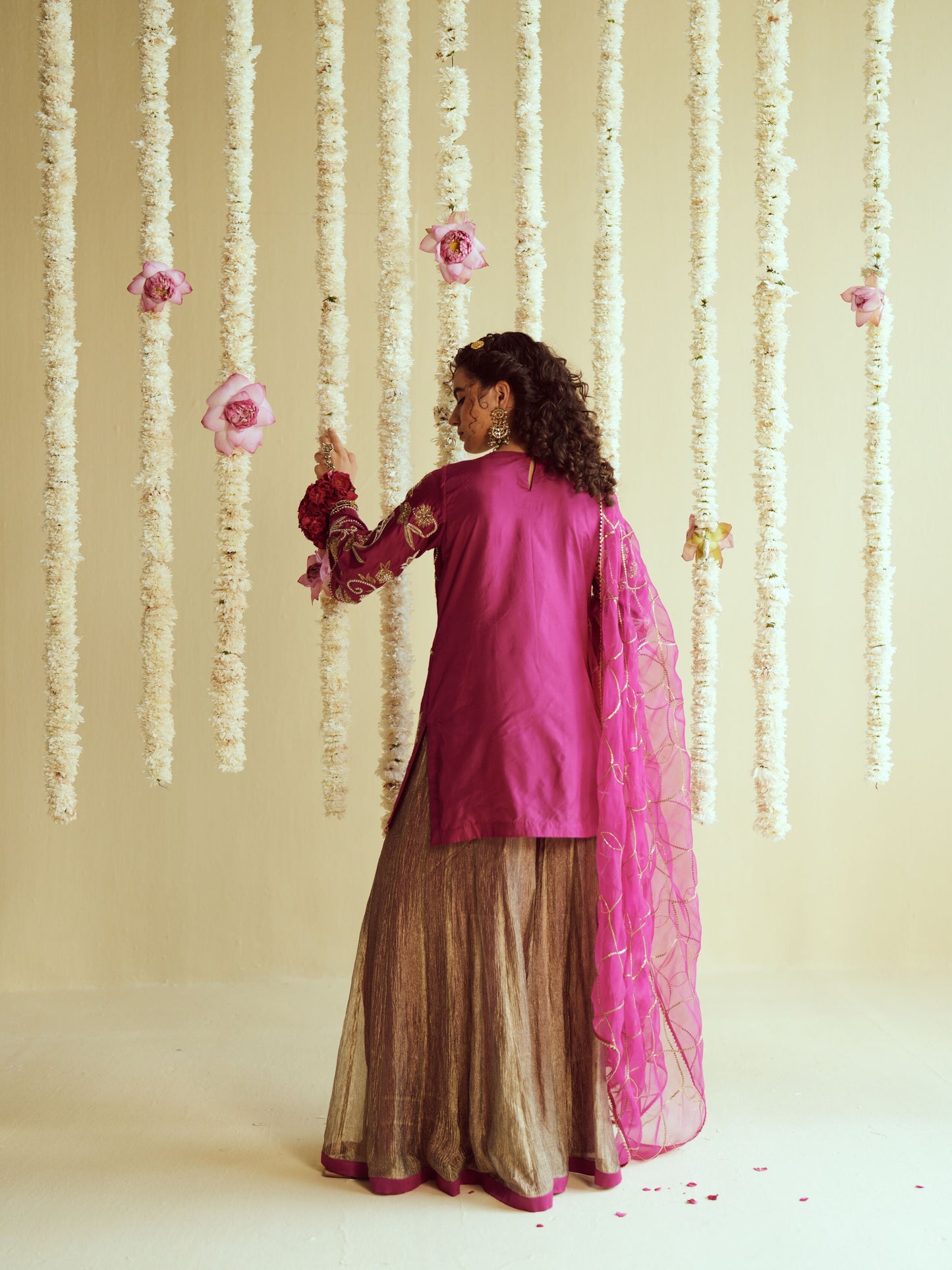 Rangrez Silk Sharara Set