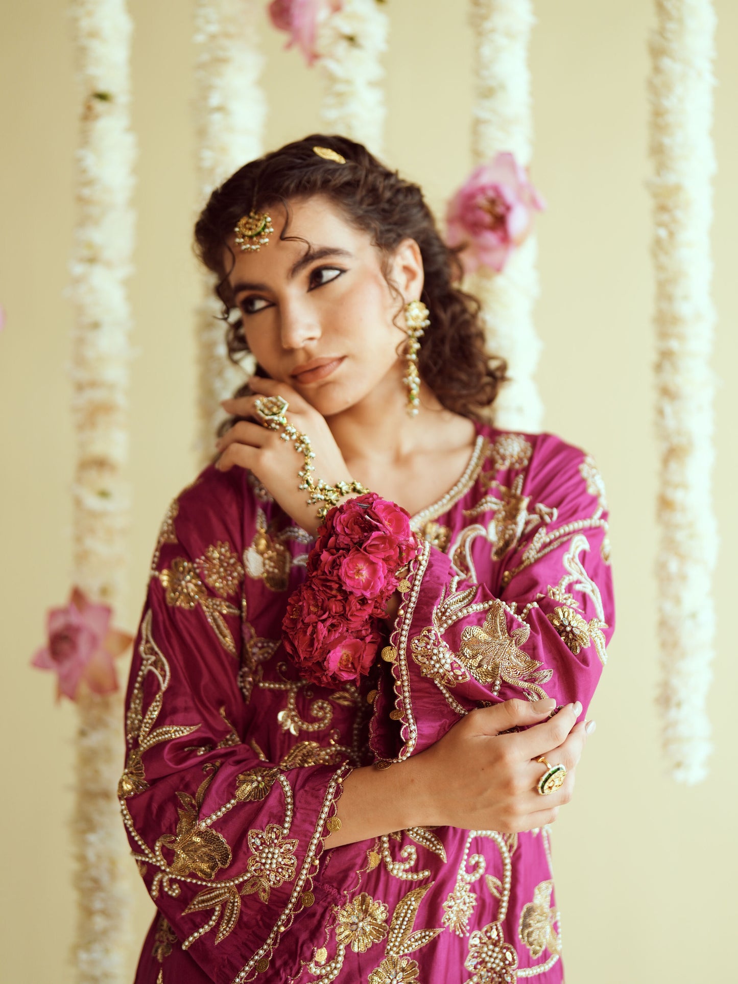 Rangrez Silk Sharara Set