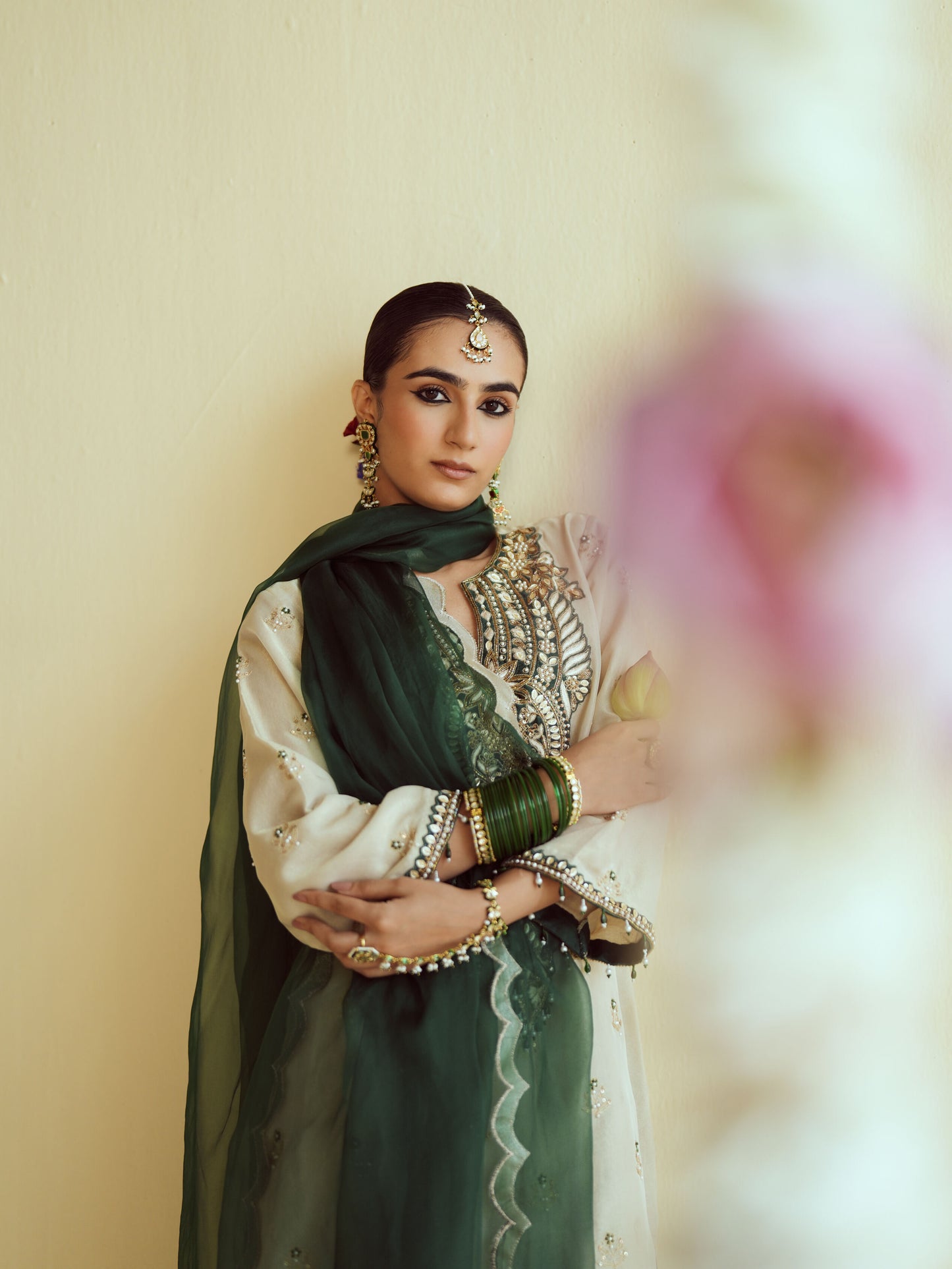 Shahi Panna Tissue Kurta Set