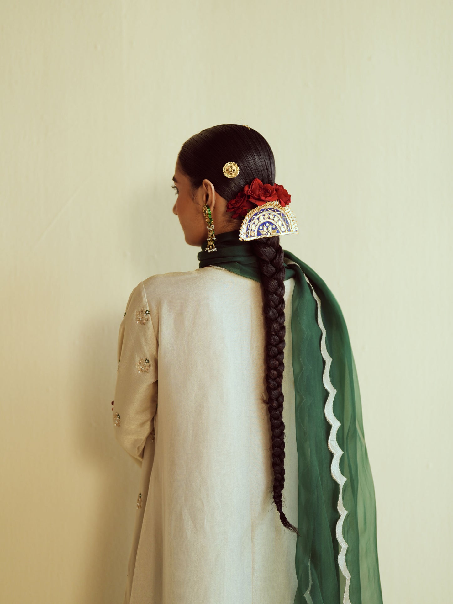 Shahi Panna Tissue Kurta Set
