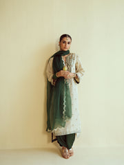 Shahi Panna Tissue Kurta Set