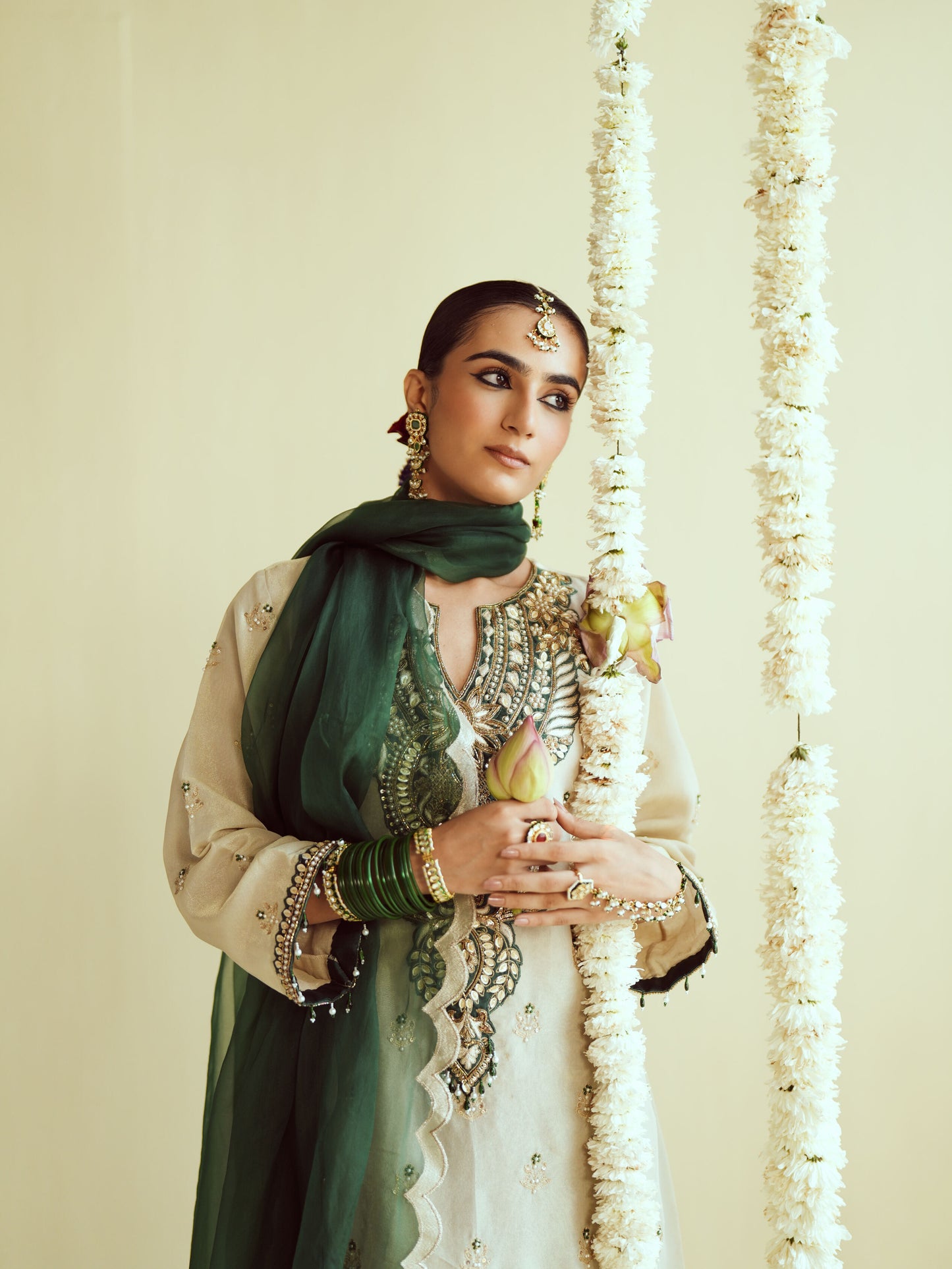 Shahi Panna Tissue Kurta Set