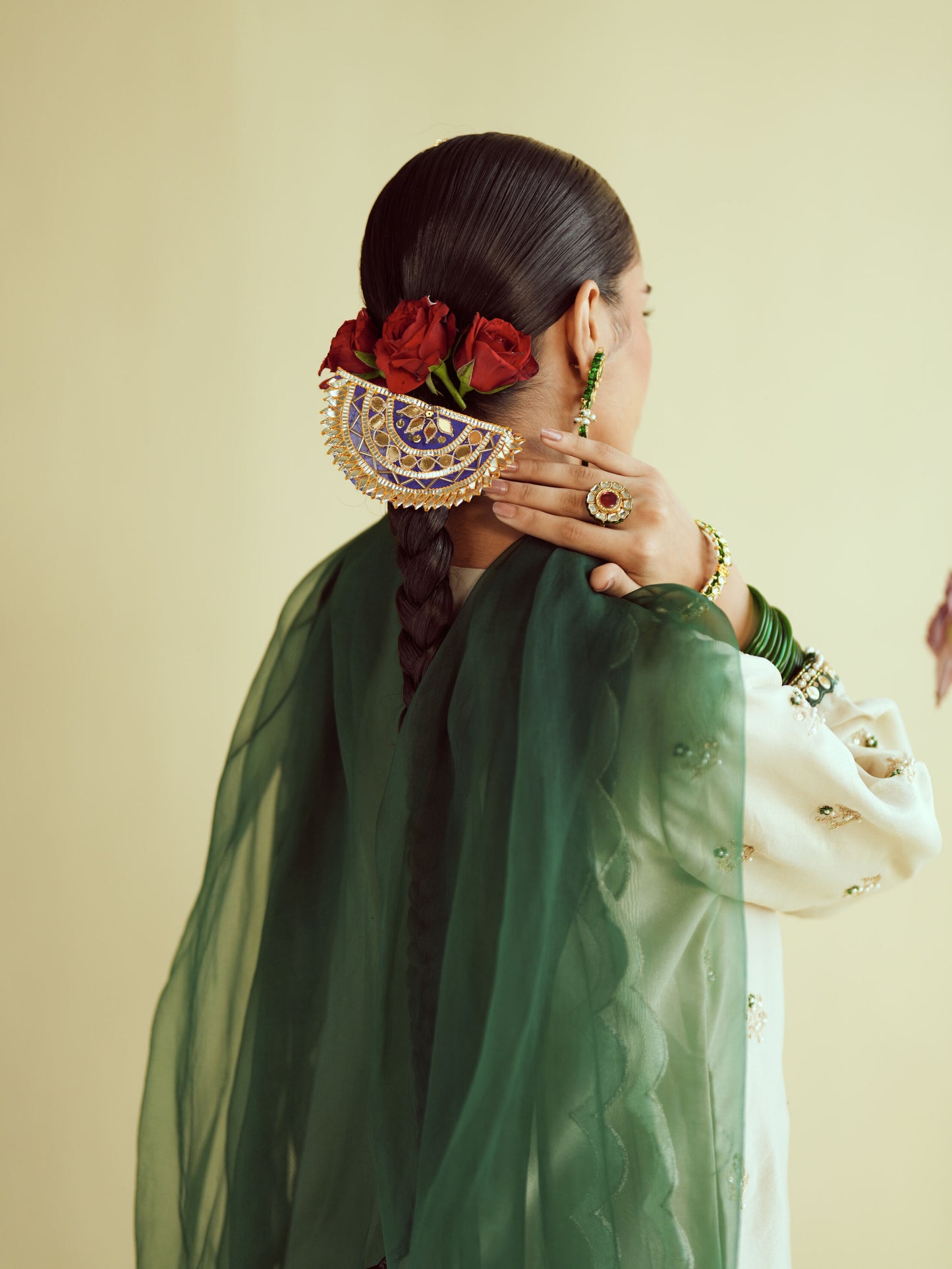 Shahi Panna Tissue Kurta Set