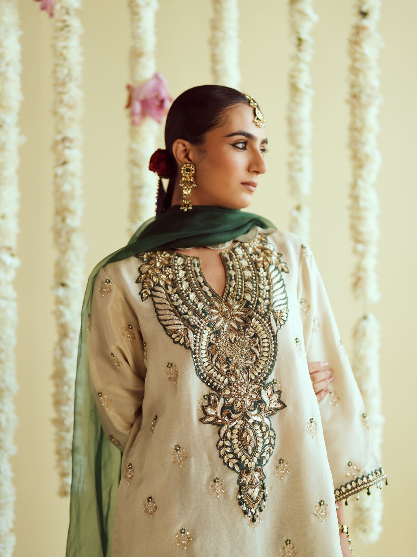 Shahi Panna Tissue Kurta Set