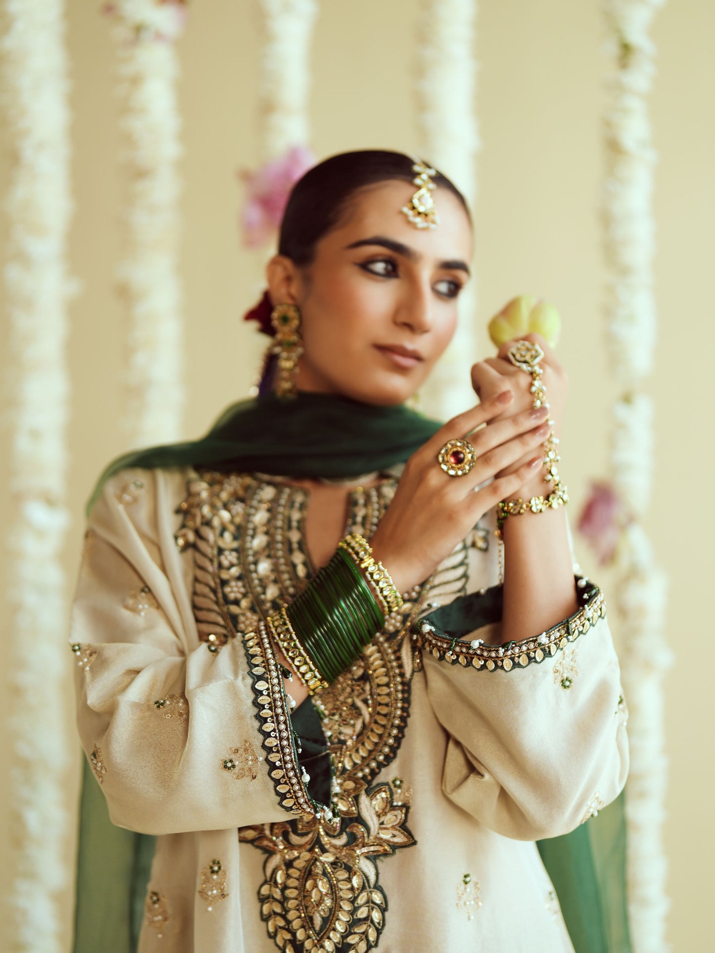 Shahi Panna Tissue Kurta Set