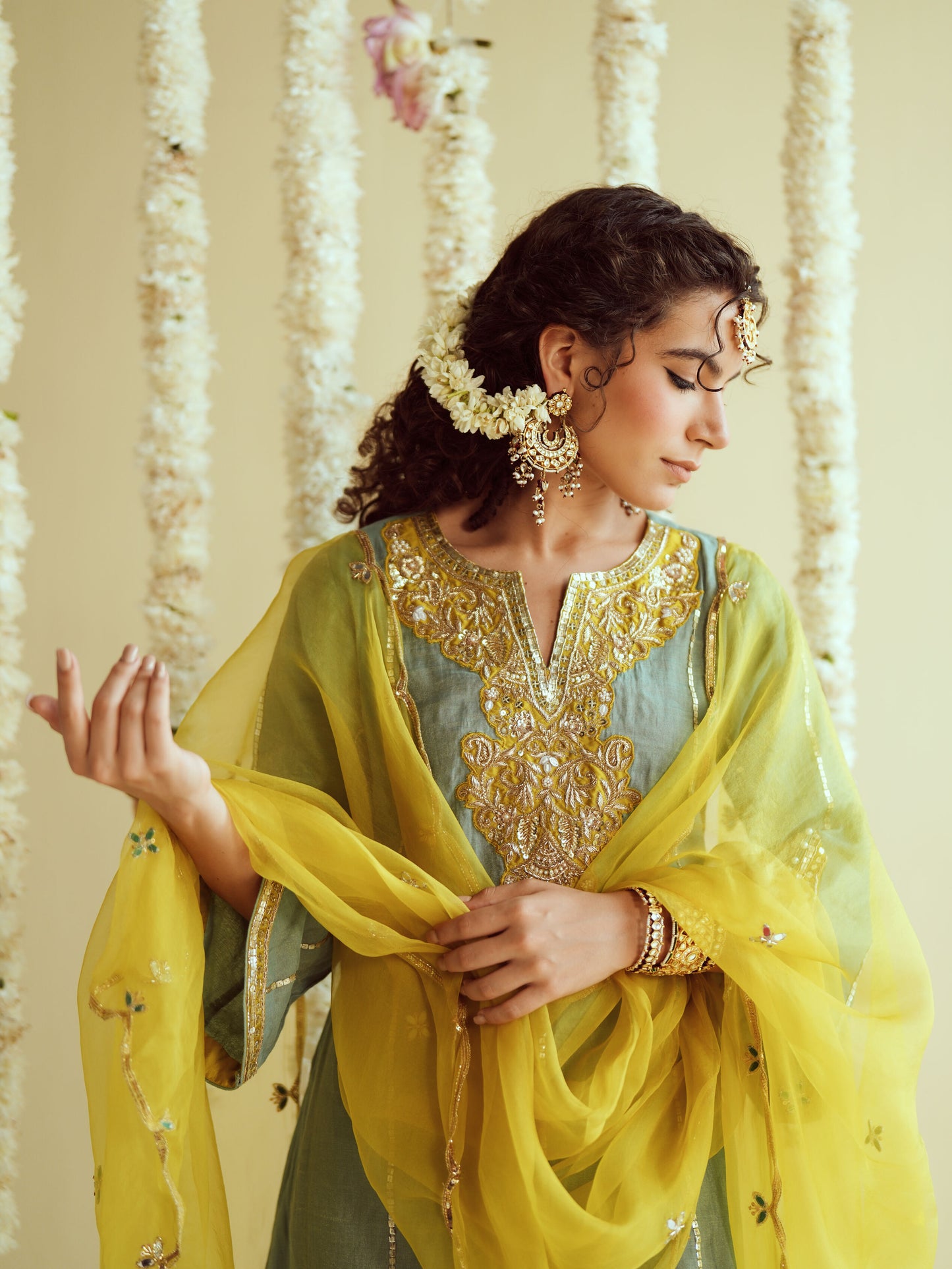 Mint Glow Kurta Set