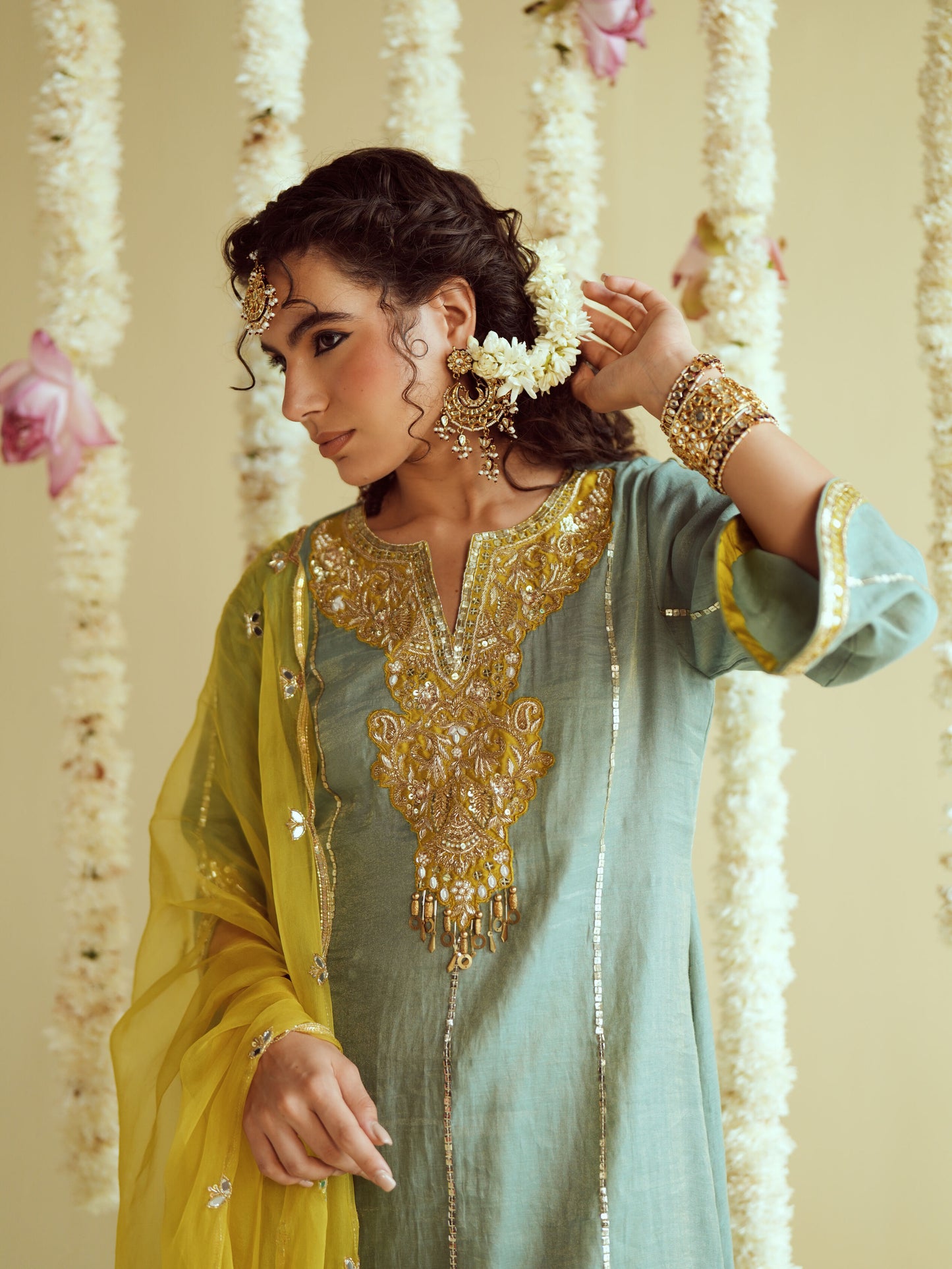 Mint Glow Kurta Set