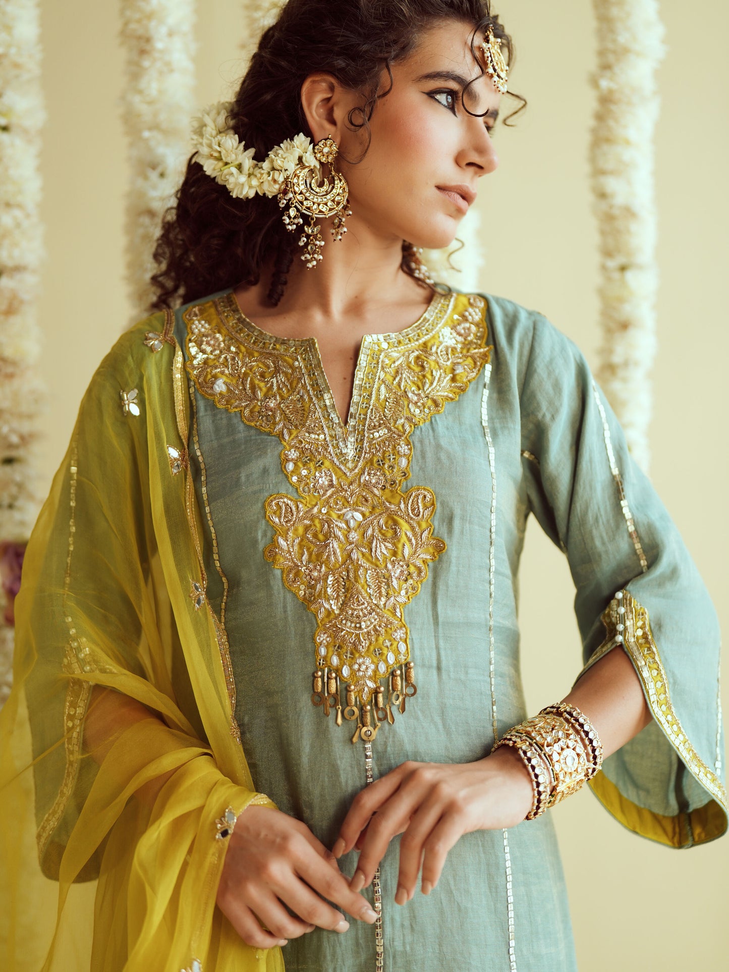 Mint Glow Kurta Set