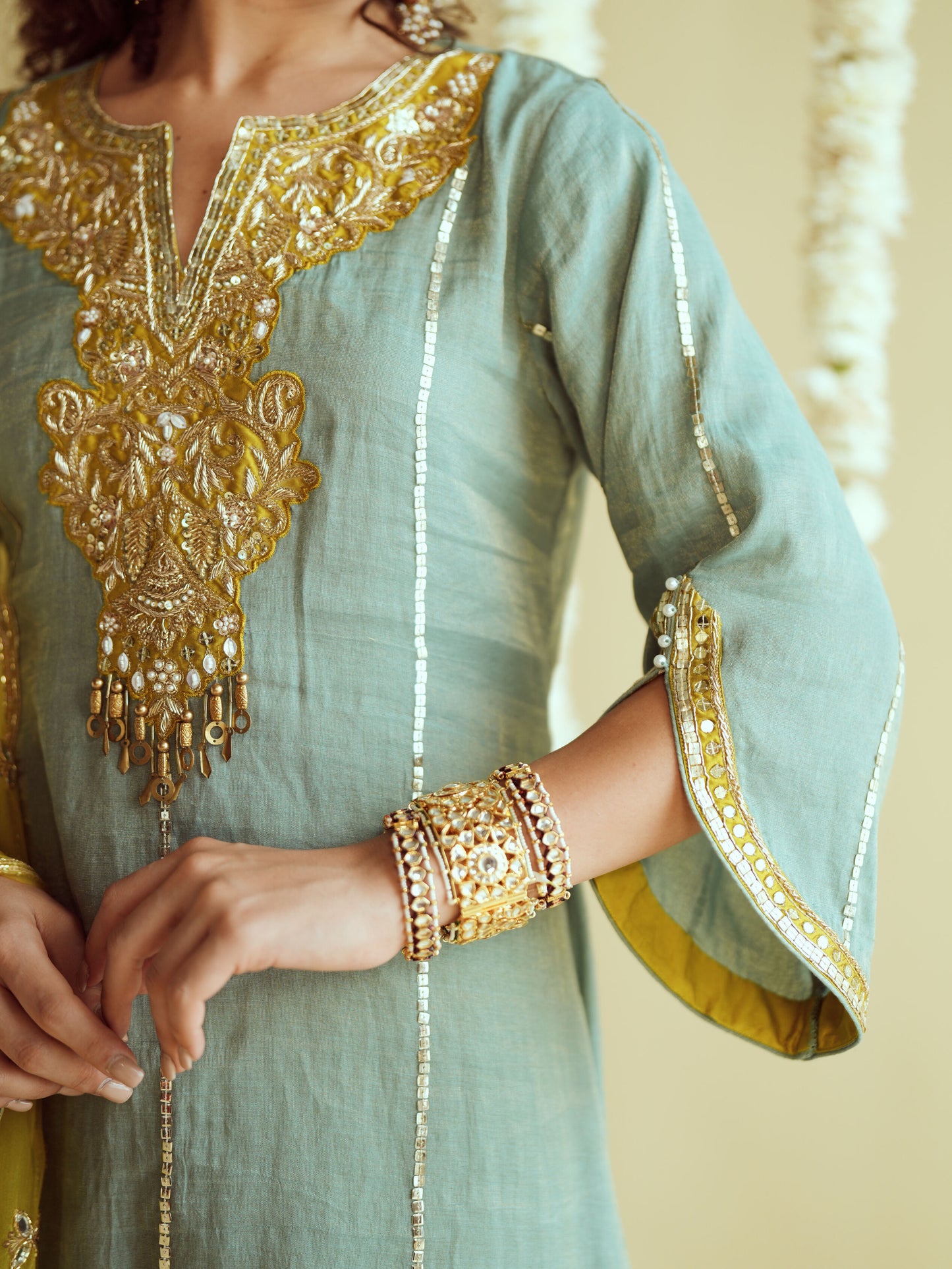 Mint Glow Kurta Set