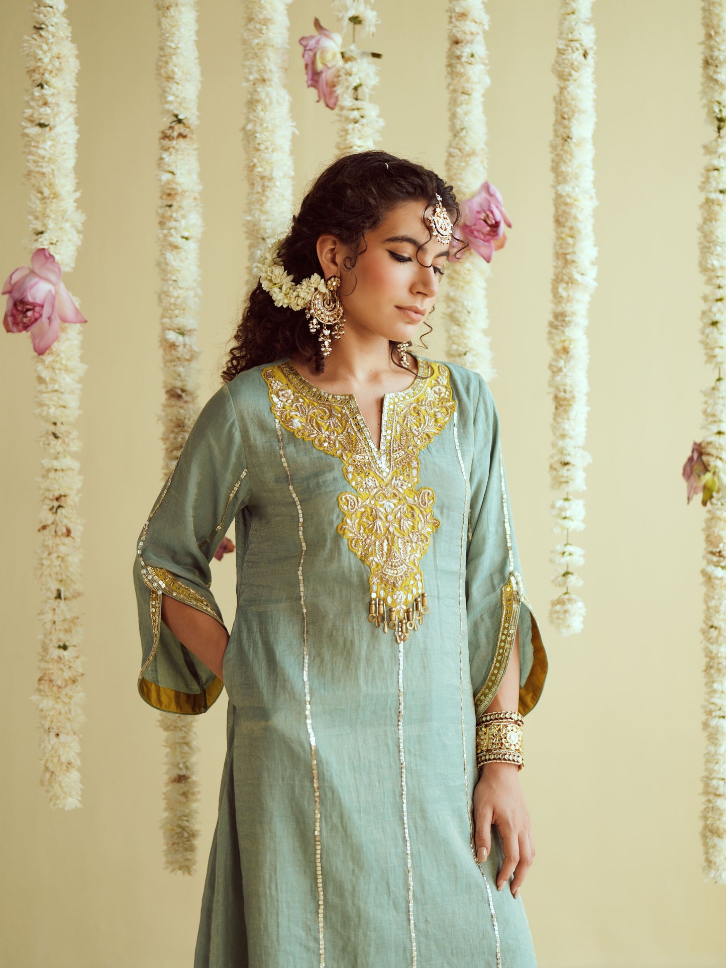 Mint Glow Kurta Set