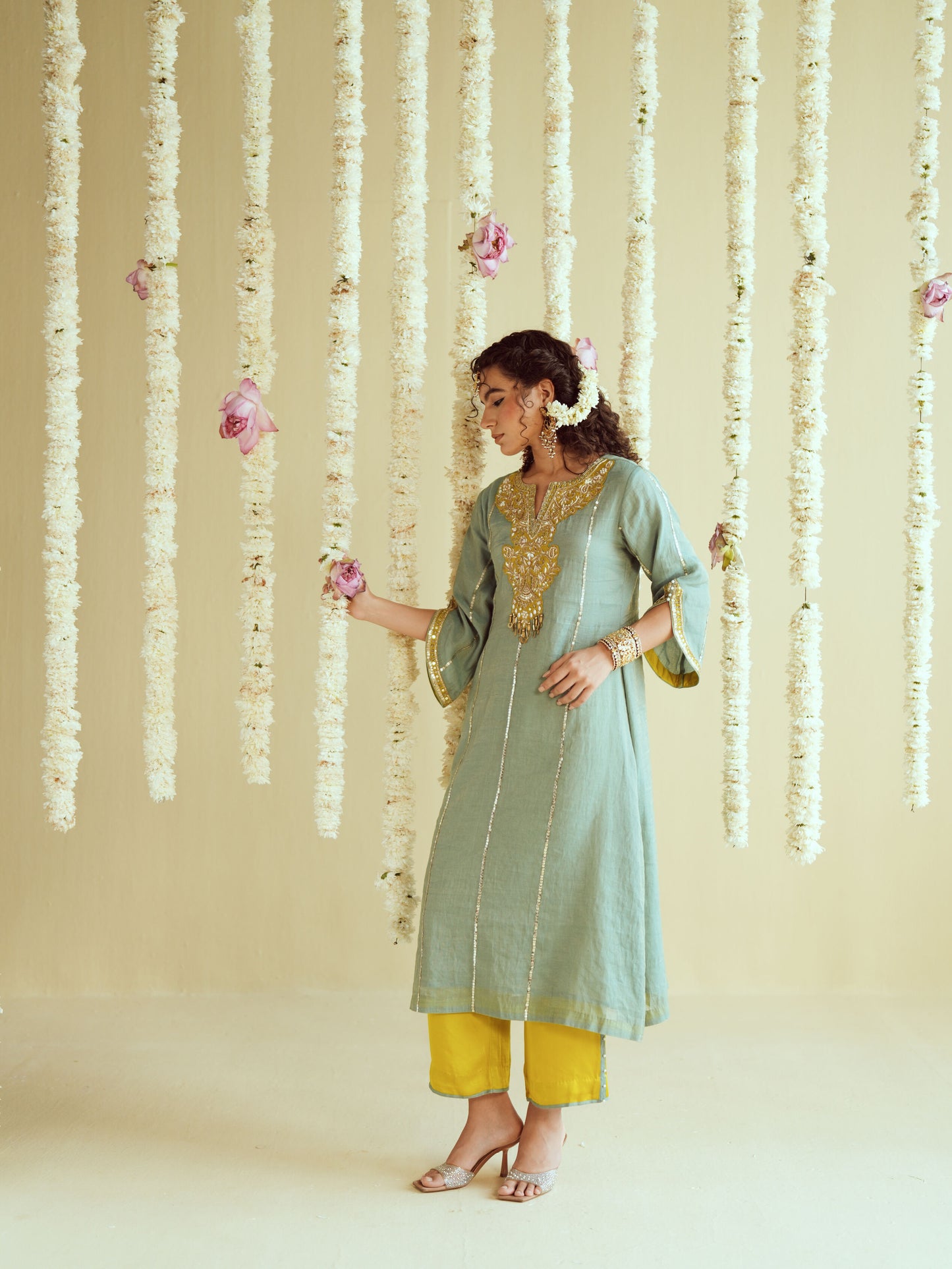 Mint Glow Kurta Set