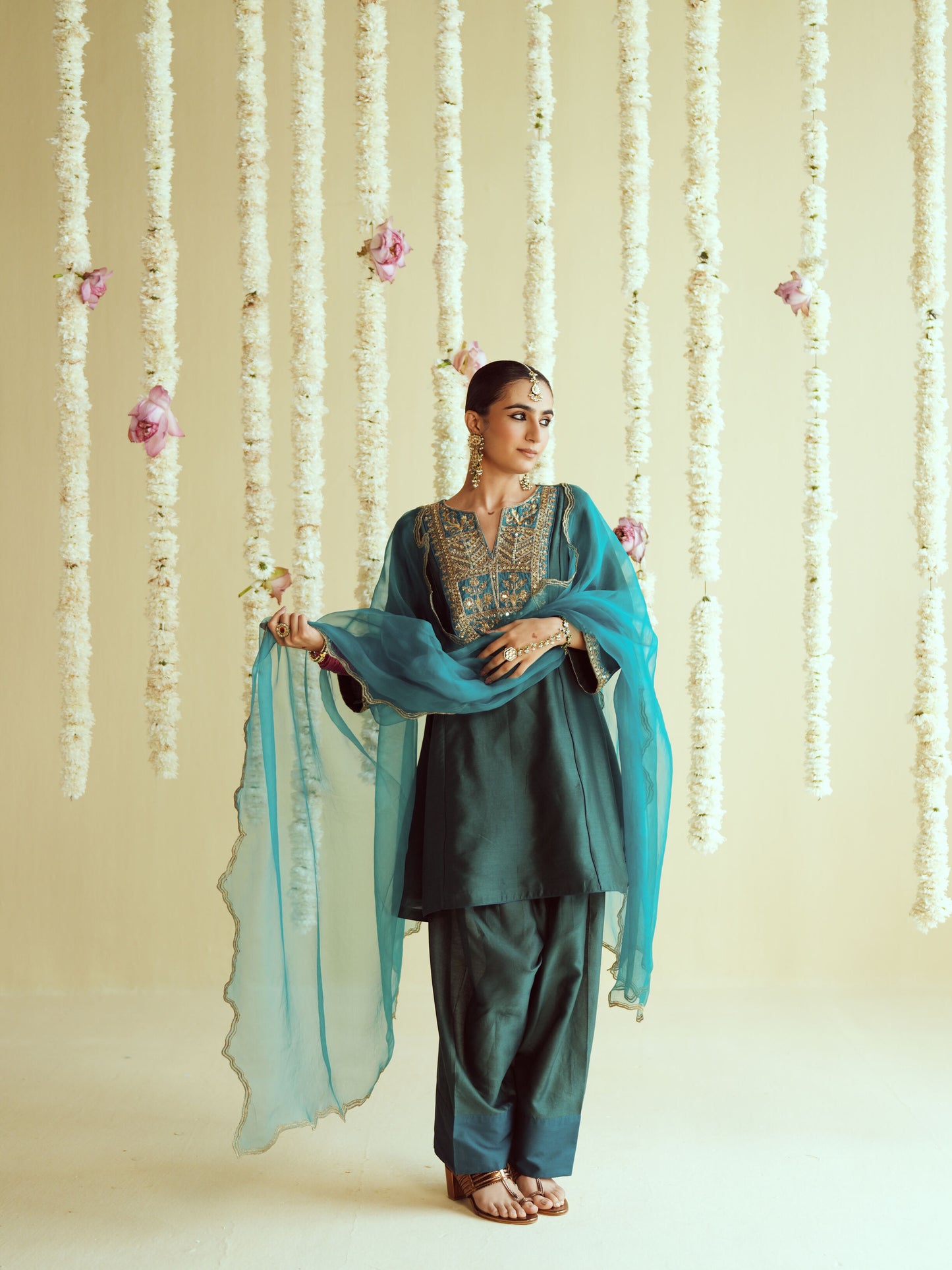 Dhara Green Kurta Salwar Set