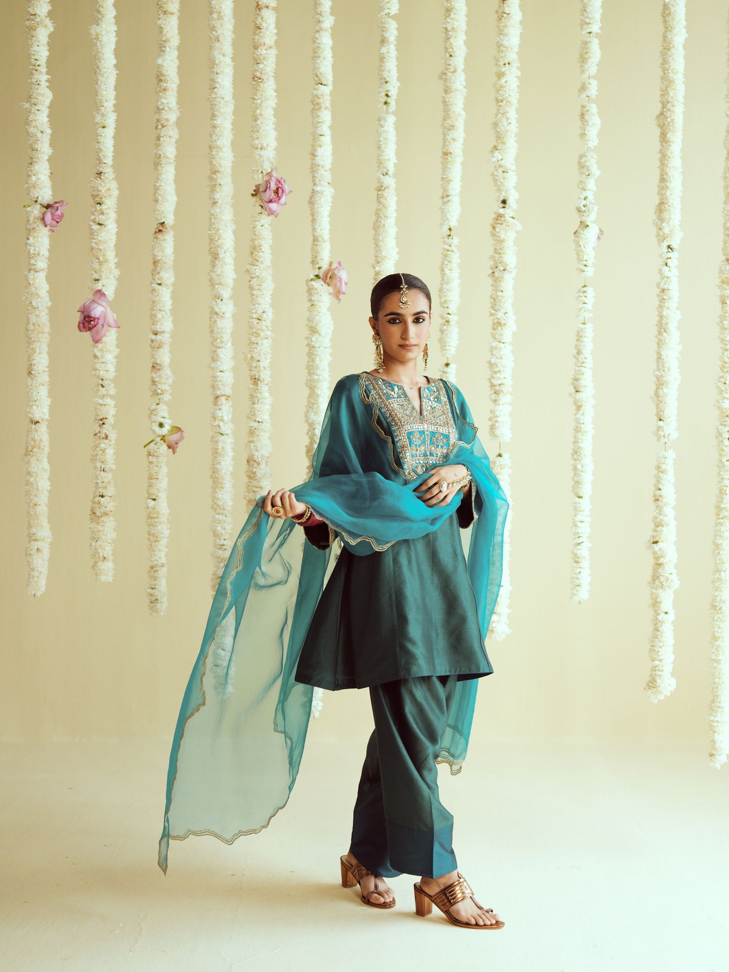 Dhara Green Kurta Salwar Set