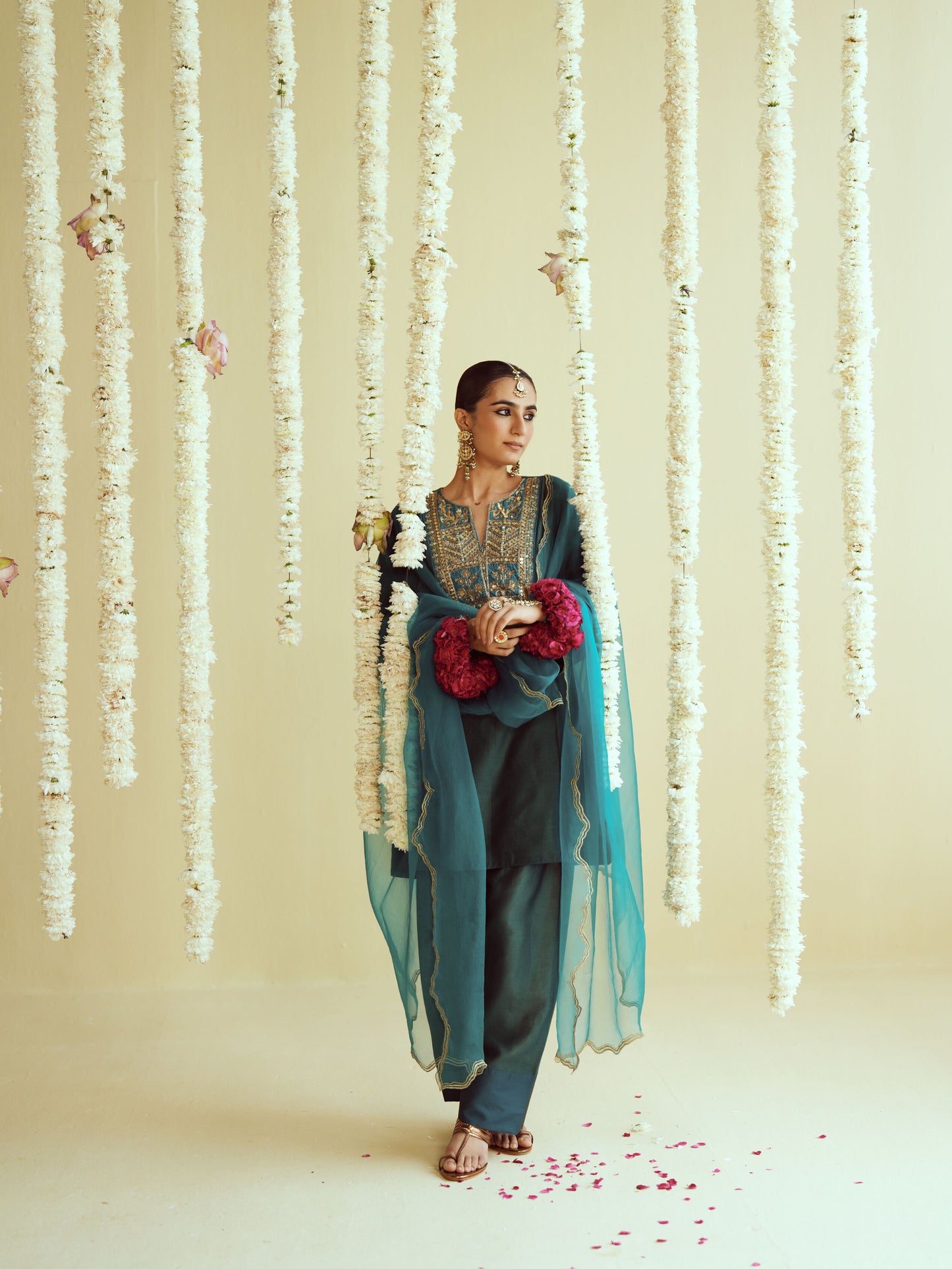 Dhara Green Kurta Salwar Set