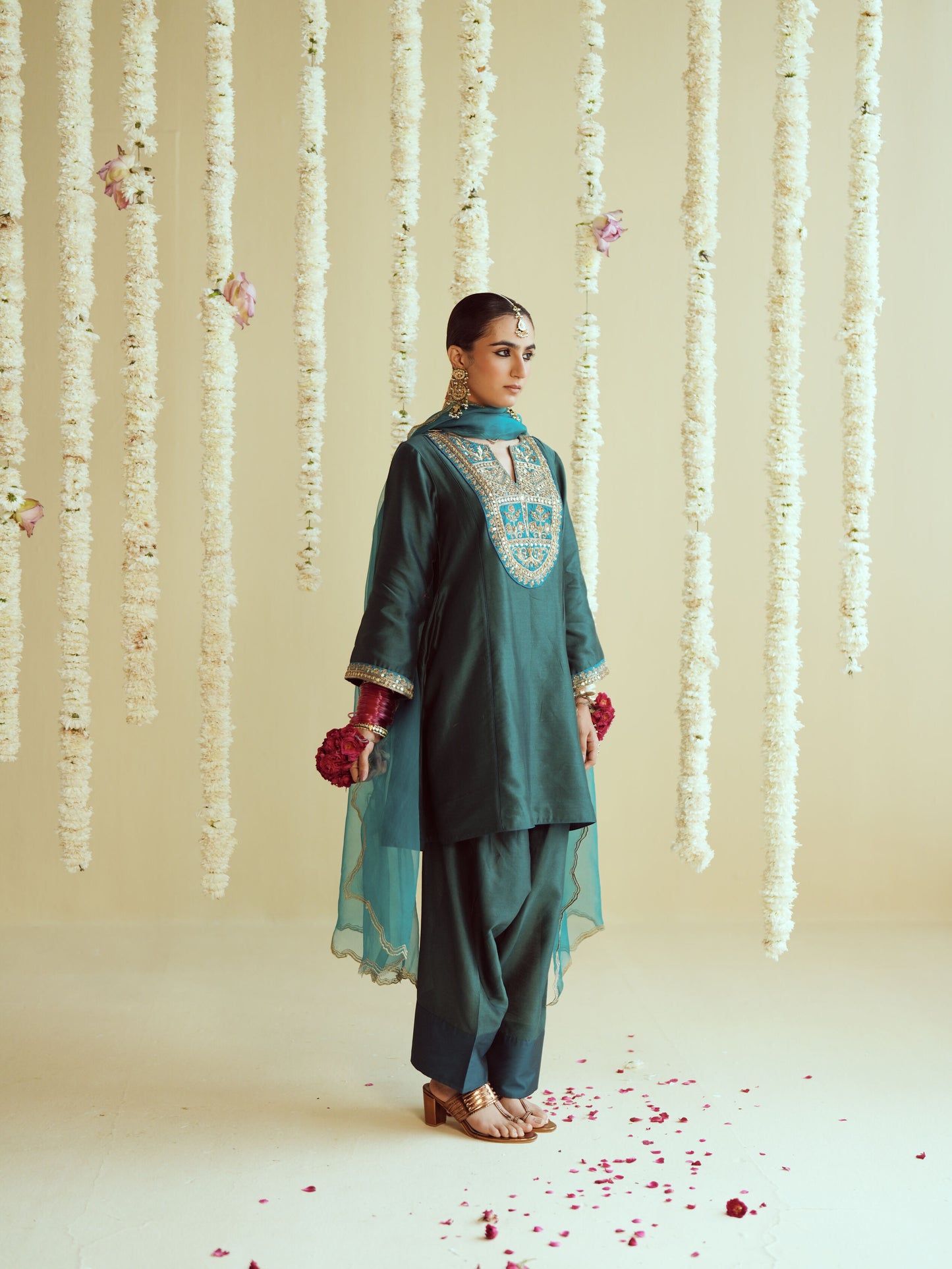 Dhara Green Kurta Salwar Set