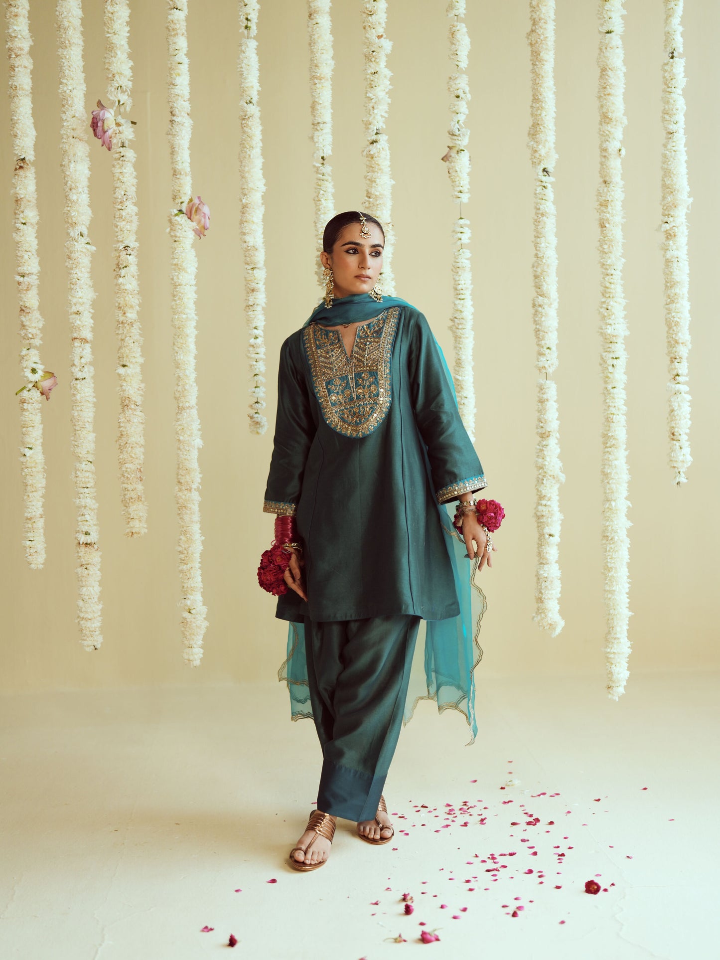 Dhara Green Kurta Salwar Set