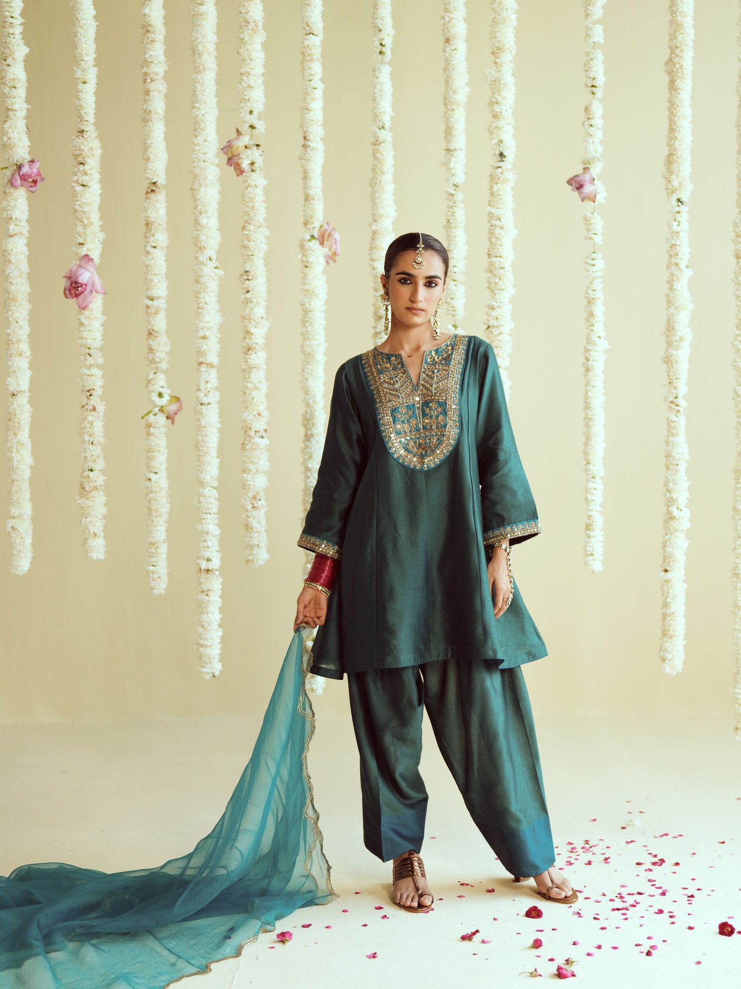Dhara Green Kurta Salwar Set
