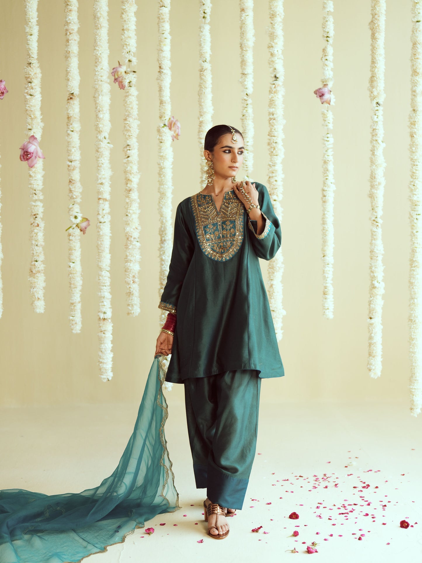 Dhara Green Kurta Salwar Set