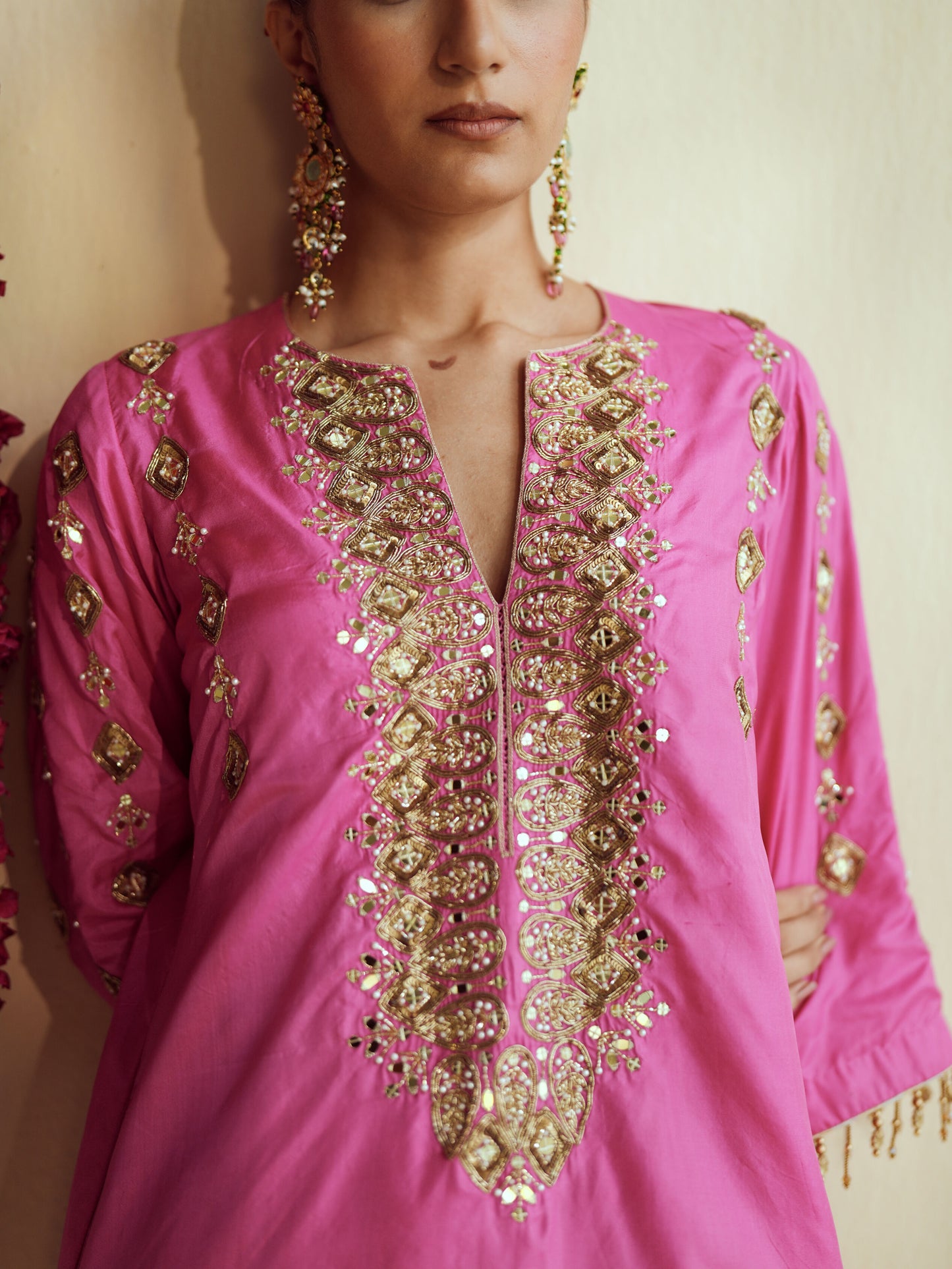 Gulabi Noor Farshi Set