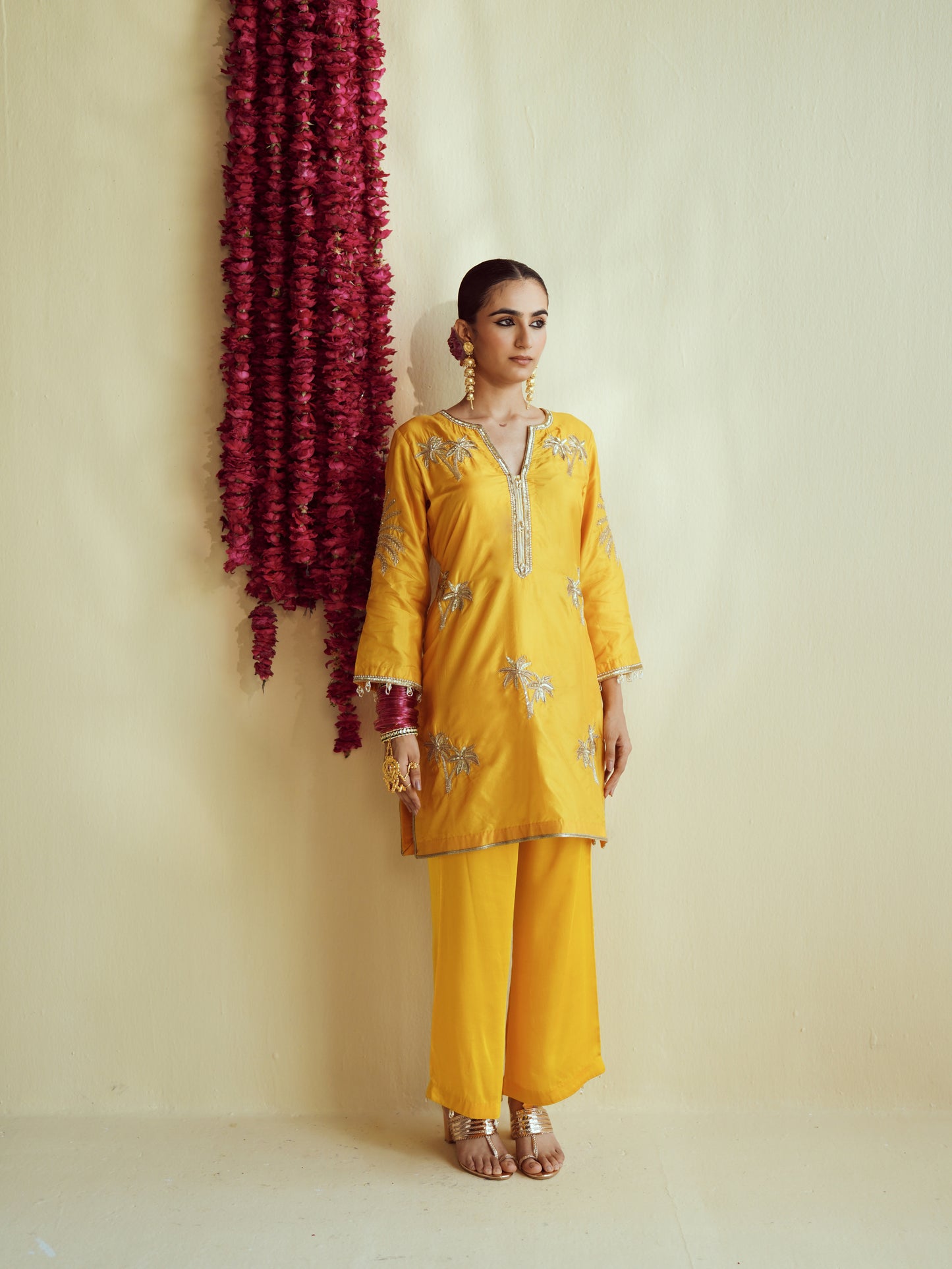 Amaltas Silk Kurta Set