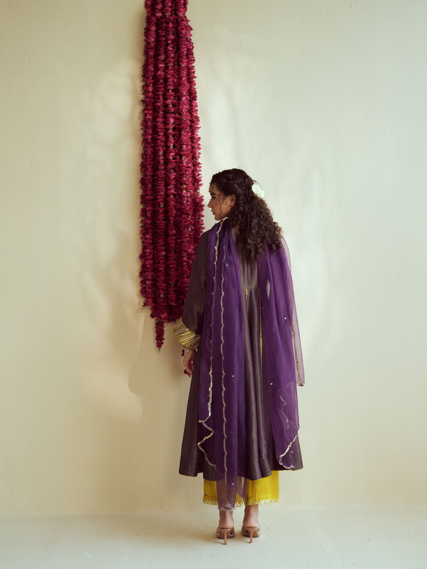 Purple Shine Anarkali set