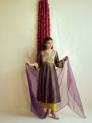 Purple Shine Anarkali set