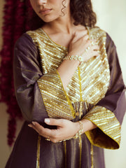 Purple Shine Anarkali set