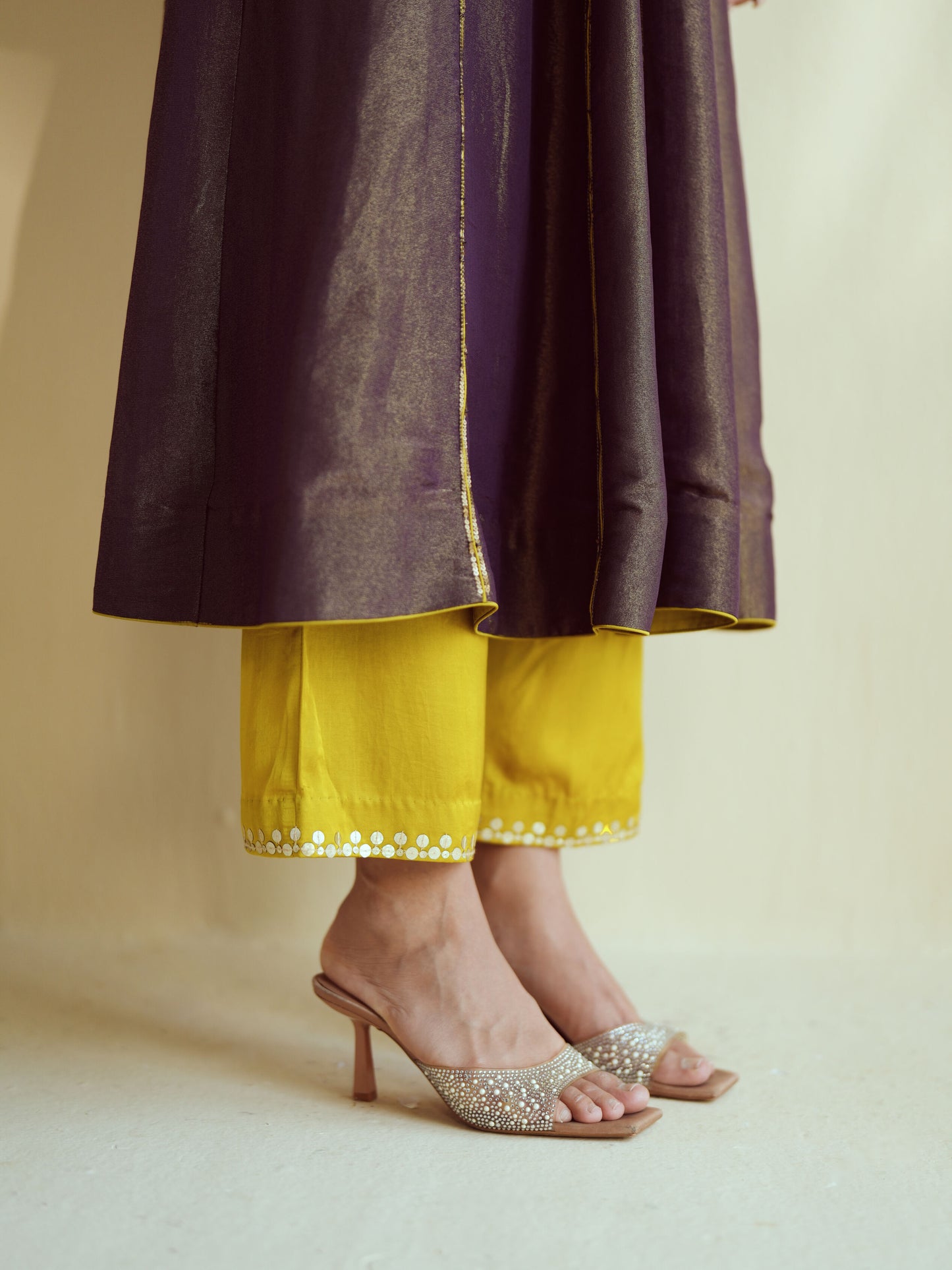 Purple Shine Anarkali set