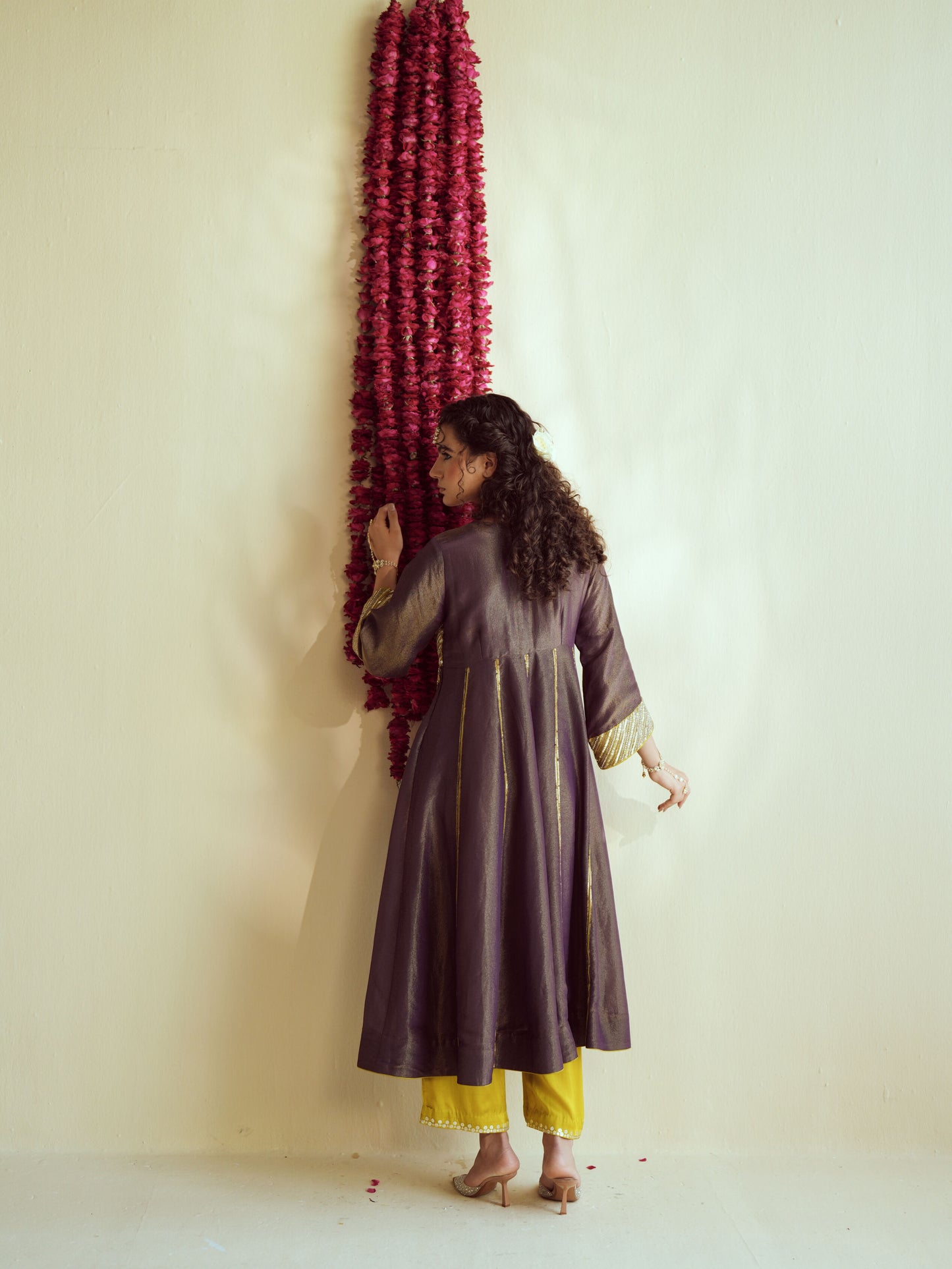 Purple Shine Anarkali set