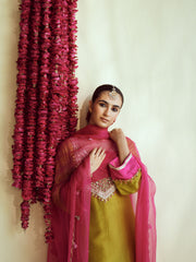 Olive Green spark Kurta set