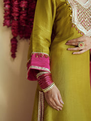 Olive Green spark Kurta set