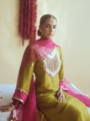 Olive Green spark Kurta set