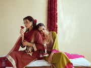 Olive Green spark Kurta set