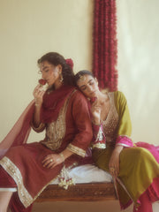 Deep Maroon Kurta Set