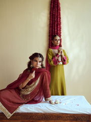 Deep Maroon Kurta Set
