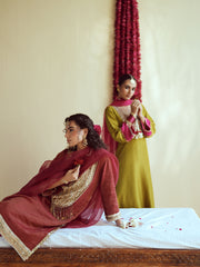 Deep Maroon Kurta Set