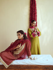 Deep Maroon Kurta Set