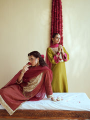 Olive Green spark Kurta set