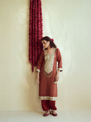 Deep Maroon Kurta Set
