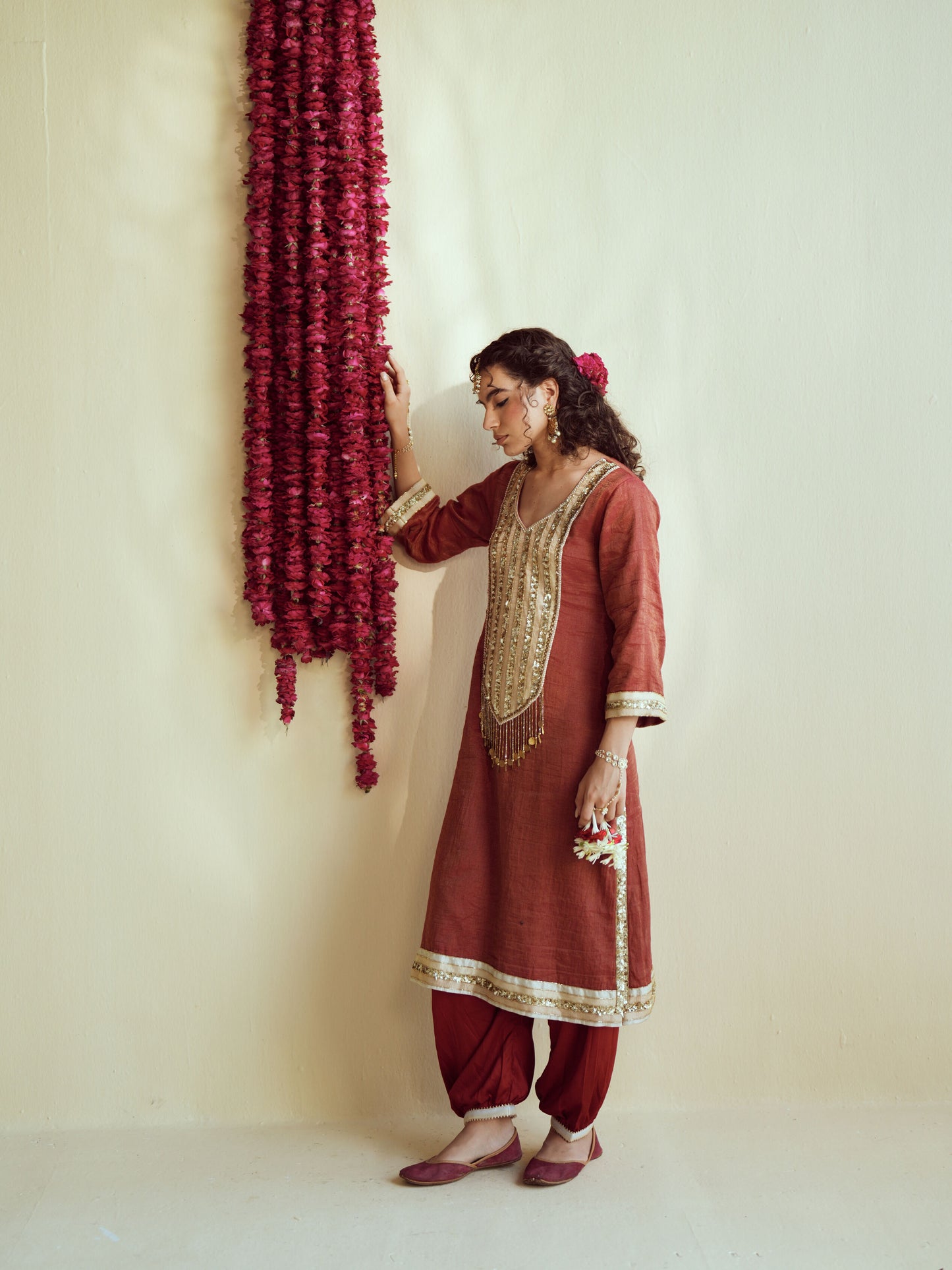 Deep Maroon Kurta Set