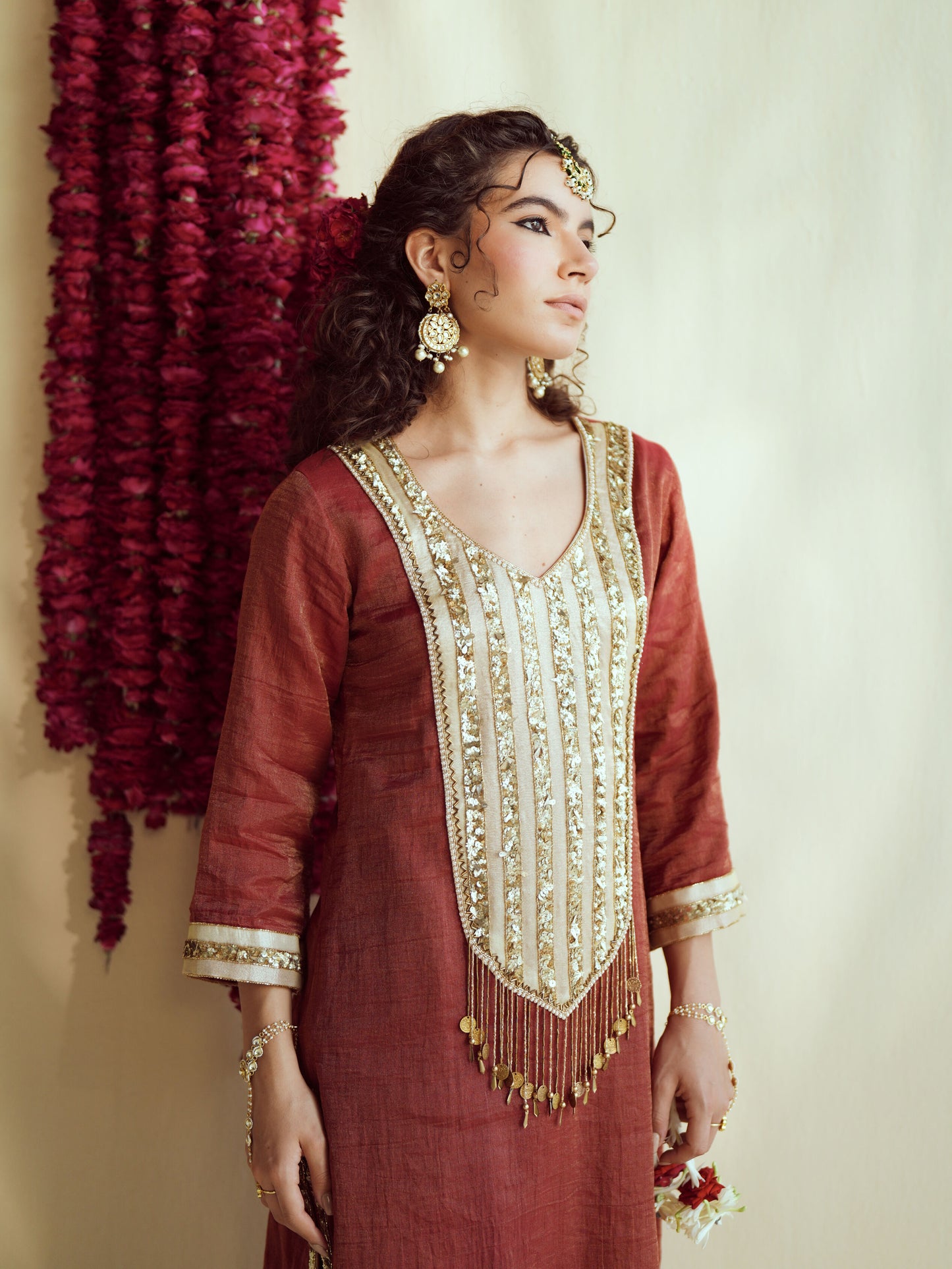 Deep Maroon Kurta Set