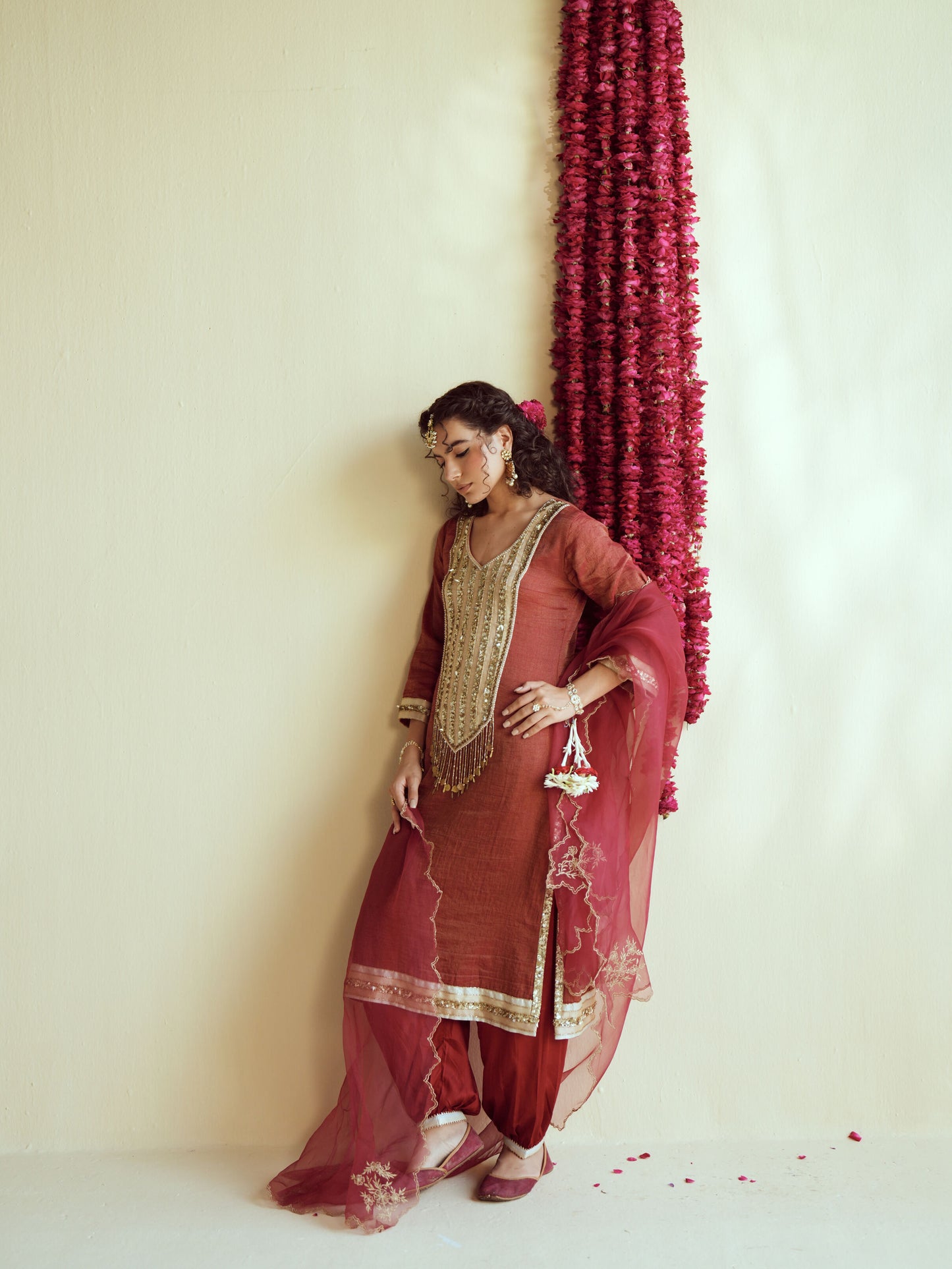 Deep Maroon Kurta Set