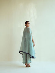Mint Navy Kaftan Set