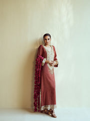 Deep Maroon Kaftan Set