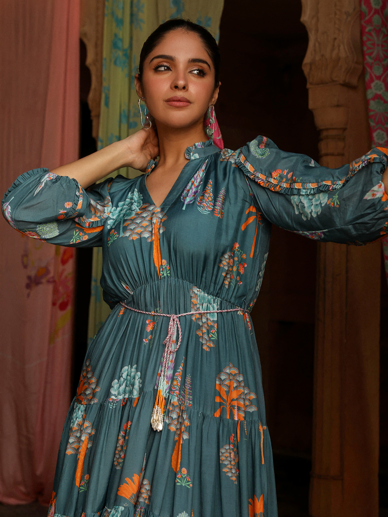 Teal Layers Dress
