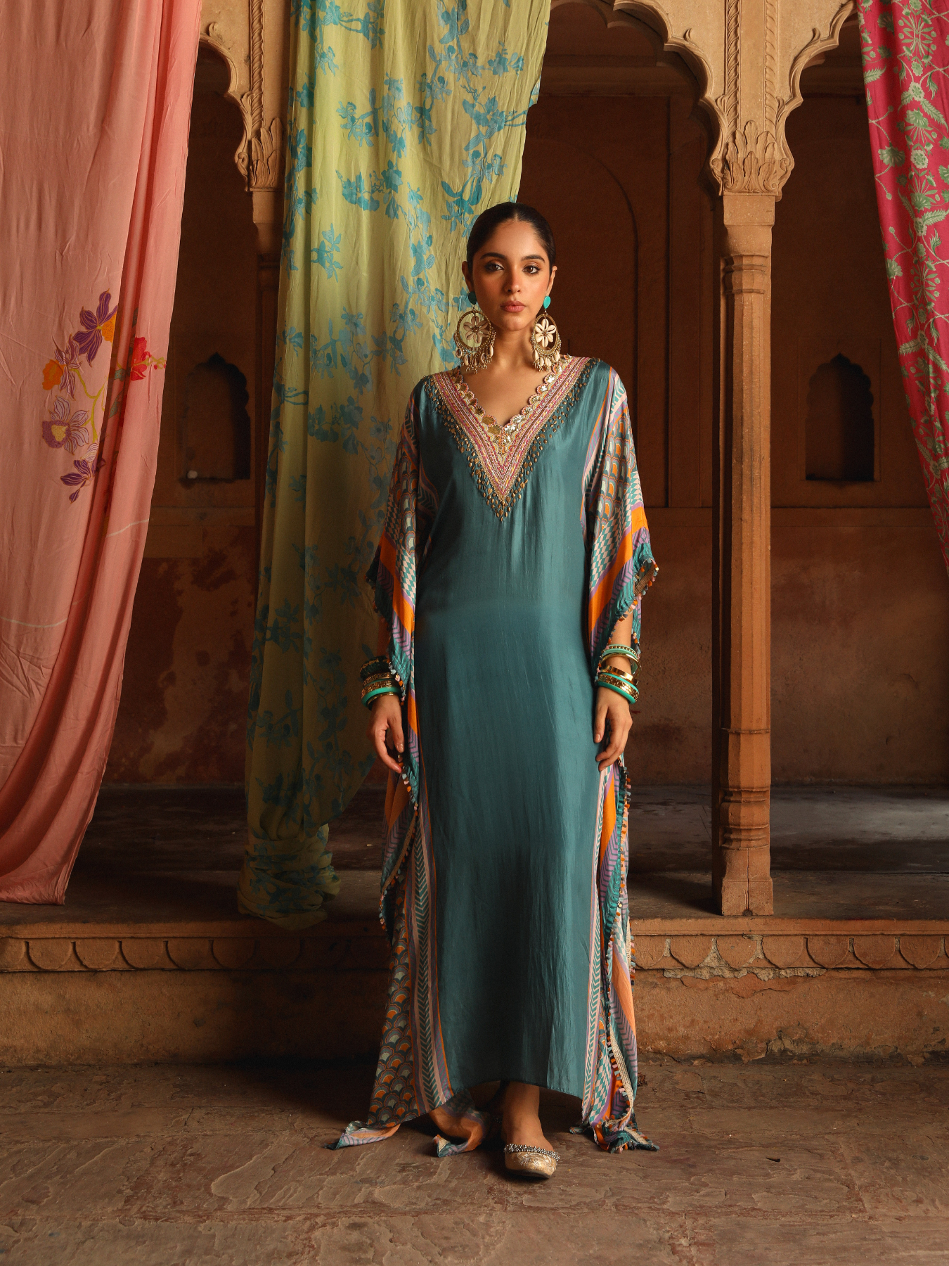 Teal Kaftan