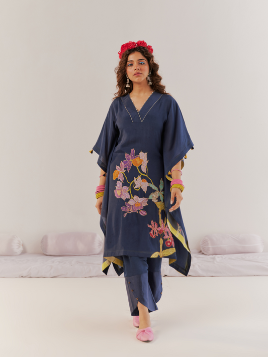 Midnight blue kaftan